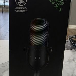 Razer Black Microphone with RGB Lighting
